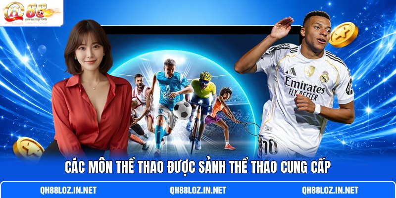 Các môn thể thao được sảnh thể thao cung cấp Các môn thể thao được sảnh thể thao cung cấp