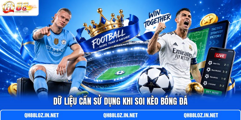 Dữ liệu cần sử dụng khi soi kèo bóng đá Dữ liệu cần sử dụng khi soi kèo bóng đá