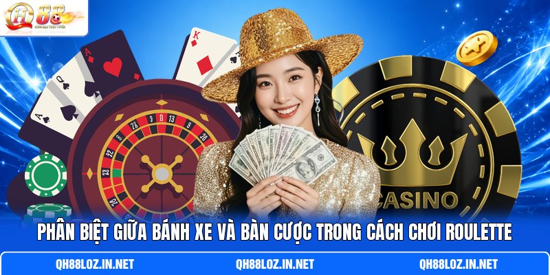 Ph ân biệt giữa bánh xe và bàn cược trong cách chơi Roulette Ph ân biệt giữa bánh xe và bàn cược trong cách chơi Roulette