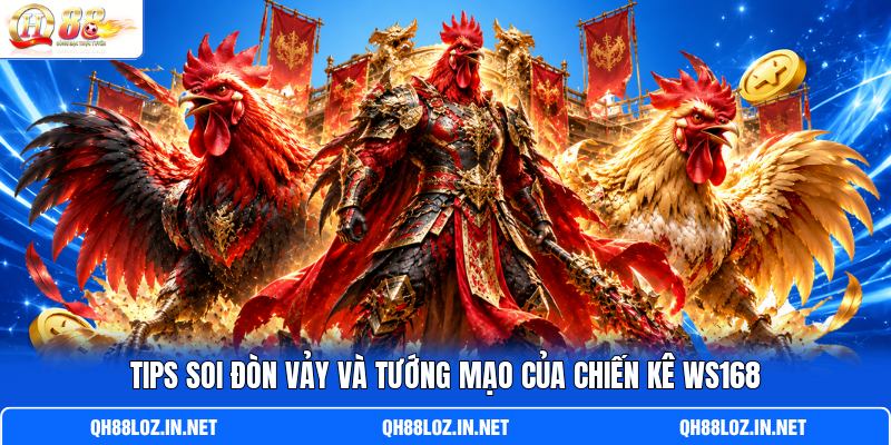 Tips soi đòn vảy và tướng mạo của chiến kê WS168 Tips soi đòn vảy và tướng mạo của chiến kê WS168